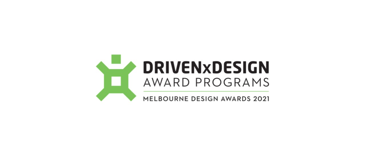 DRIVENxDESIGN Award Programs logo by the Melbourne Design Awards 2021.